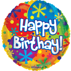 1 Birthday Mylar Balloon