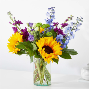 Celestial Garden Bouquet, Colorful bouquet of sunflowers and blooms.