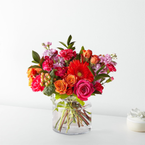 Vivid Vibe Bouquet, Colorful bouquet of fresh flowers.
