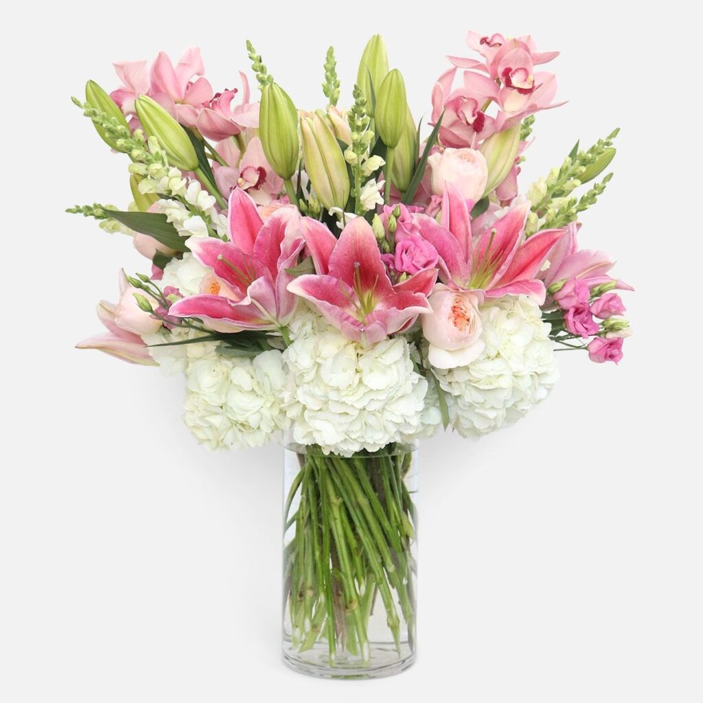 Eternal Blush Bouquet; Colorful bouquet of assorted flowers