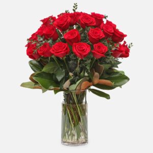 3 Dozen Red Rose Bouquet, Bouquet of red roses in vase