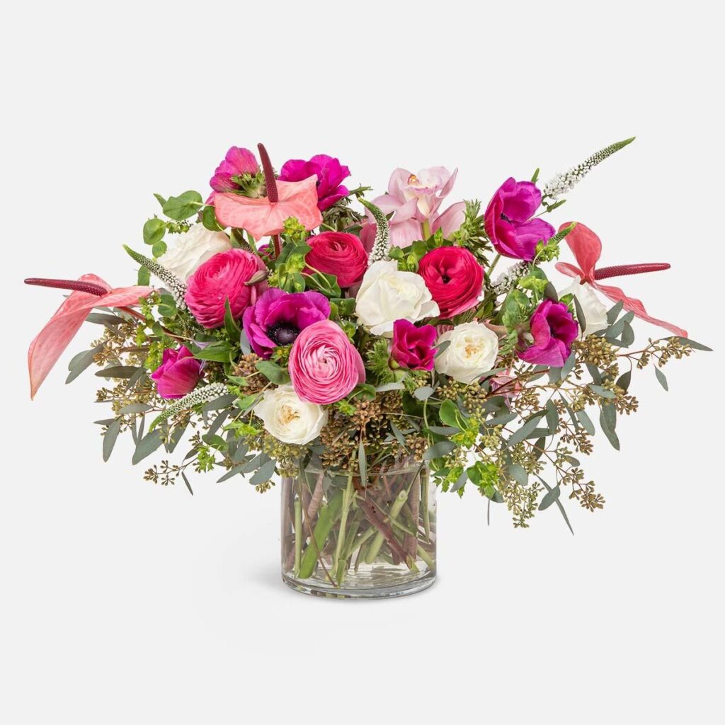 Romance Garden Bouquet, Colorful bouquet of mixed flowers