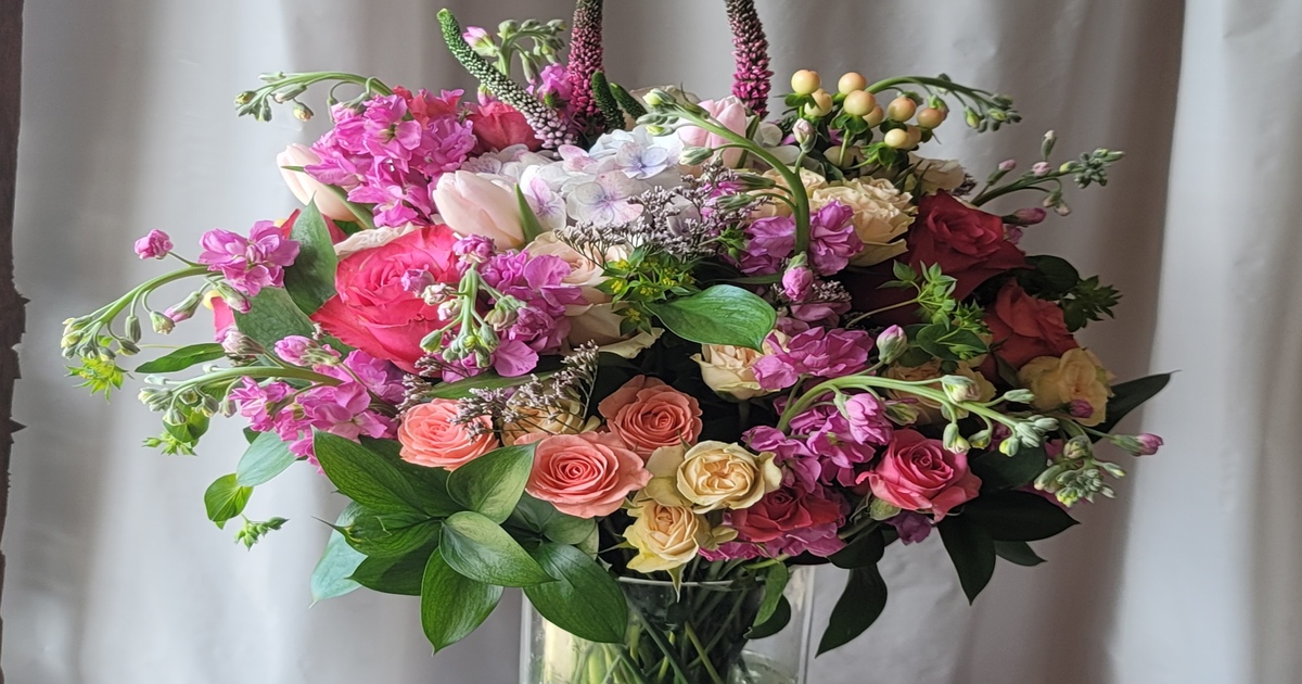 Language of Flowers, Vibrant bouquet of mixed flowers.