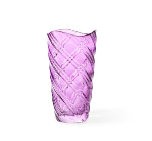 Lavender Spiral Vase