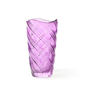 Lavender Spiral Vase